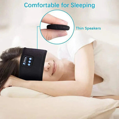 Bluetooth Sleep Headband – Wireless Headphones, Built-In Speakers, Comfortable Fabric, 10-Hour Battery Life